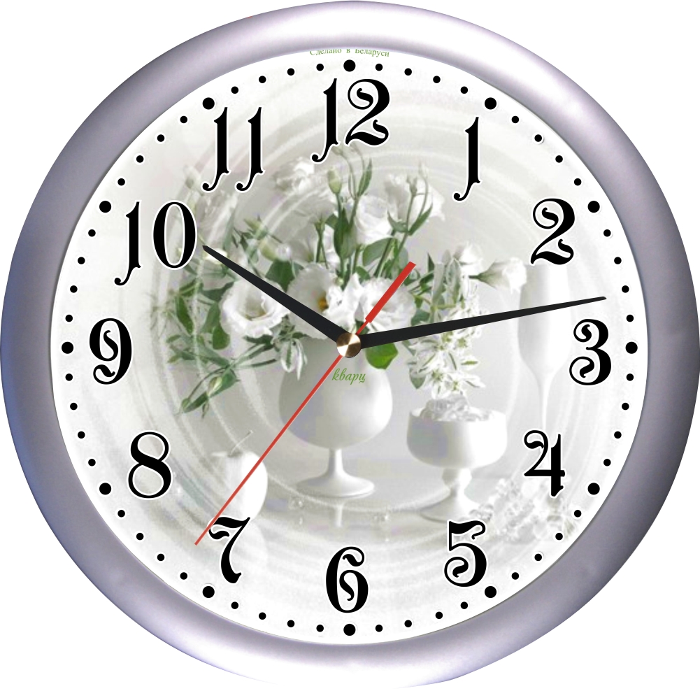 Часы настенные ЧНК-02 (корпус "Серебряный")