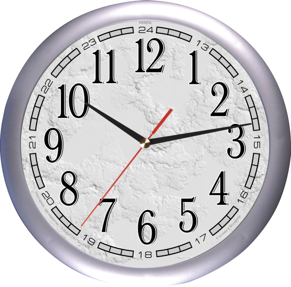 Часы настенные ЧНК-02 (корпус "Серебряный")