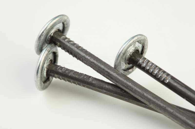 Гвозди шиферные с оцинкованной шляпкой d=4 мм. L= 120 мм.