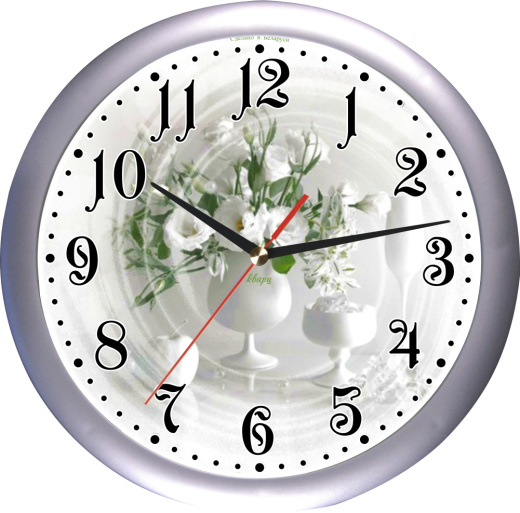 Часы настенные ЧНК-02 (корпус "Серебряный")