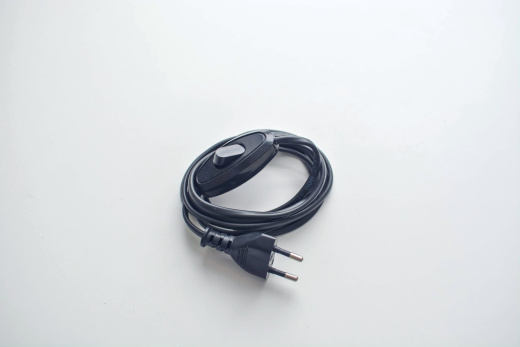 Шнур армированный (черный) ША-ВКл2-2.5-001-L 1,7/2,2 м