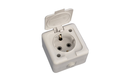 Розетка одноместная РА16-035 Надежда, открытой установки