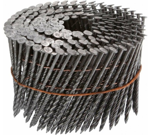 Гвозди винтовые, сварные на катушке d=2.8 мм. L= 90 мм.