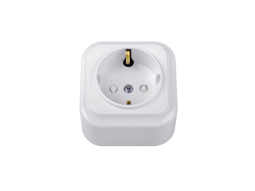 Розетка одноместная РА 16-035   открытой установки